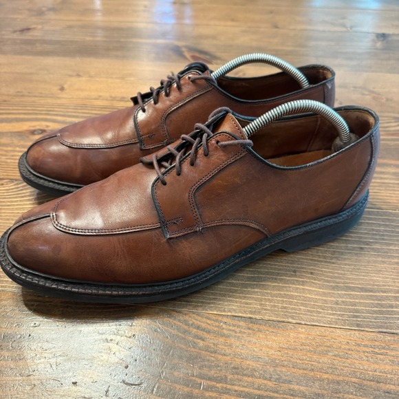 Allen Edmonds Ashton Split‎ Toe Derby Shoes Men's 12 D Brown - Picture 1 of 8
